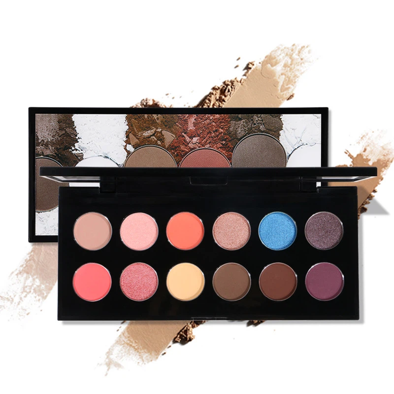 12 Color Customizeable Eyeshadow Palette